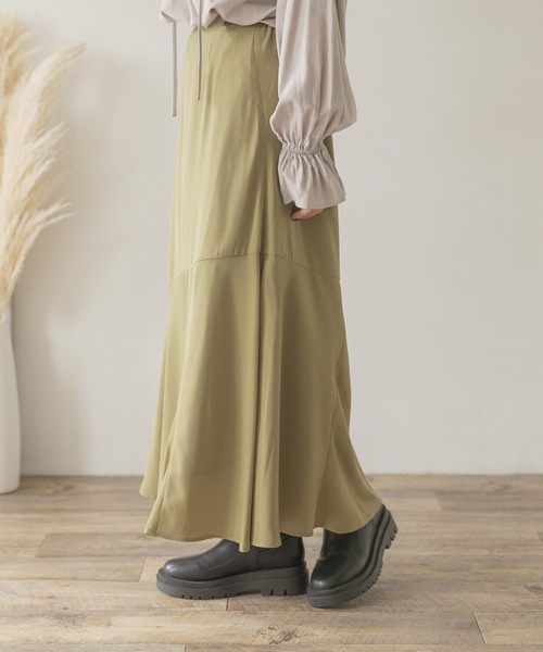 ITEMS URBANRESEARCH（アイテムズ アーバンリサーチ）の「ハギマーメイドスカート（スカート・レディース・ブラウン/ライトカーキ・FREE）」の8枚目の写真