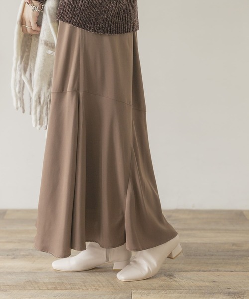 ITEMS URBANRESEARCH（アイテムズ アーバンリサーチ）の「ハギマーメイドスカート（スカート・レディース・ブラウン/ライトカーキ・FREE）」の9枚目の写真