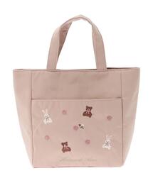 くまとうさぎ刺繍トートバッグ メゾン ド フルール Maison de FLEUR くまうさ刺繍トートバッグ