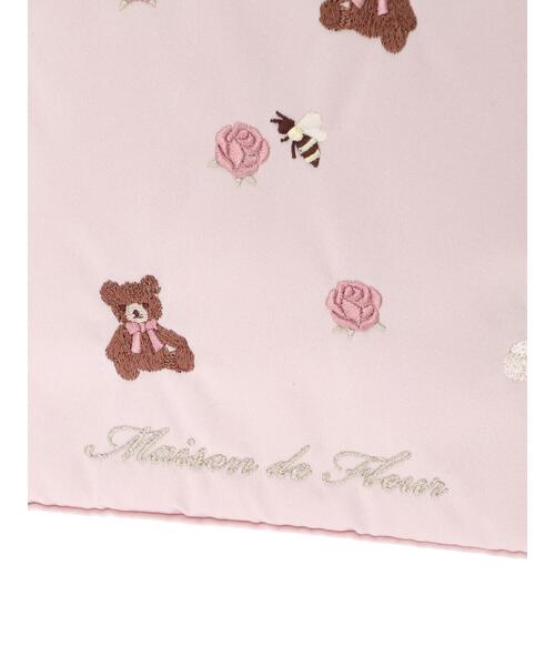 Maison de FLEUR（メゾンドフルール）の「くまうさ刺繍トートバッグ（トートバッグ・レディース・ベージュ/ピンクベージュ・FREE）」の9枚目の写真