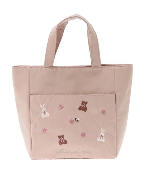 Maison de FLEUR（メゾンドフルール）の「くまうさ刺繍トートバッグ（トートバッグ・レディース・ベージュ/ピンクベージュ・FREE）」の15枚目の写真