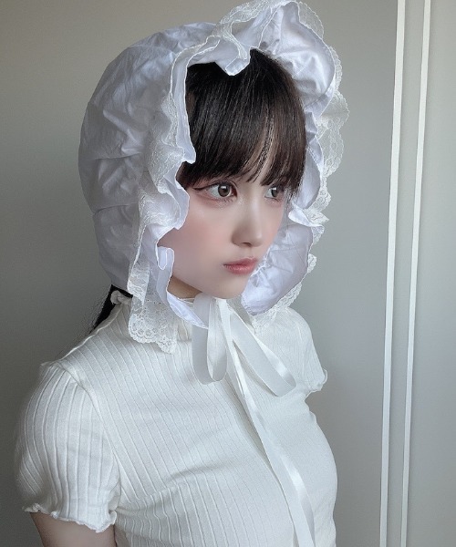 FickleBebe（フィクルベベ）の「レースボンネット（その他ヘア