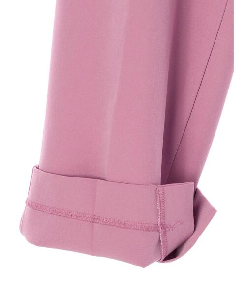 AMERI❣️センタープレス　段差ありデザインセンタースリットパンツ Aimoon センタープレスパンツ スリットパンツ -ファッション通販