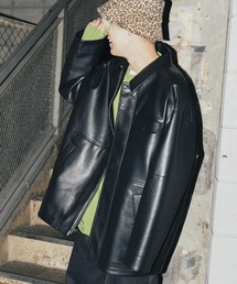 URBAN RESEARCH | GOODBETTERBEST　ECOレザーBIGジャケット(その他アウター)