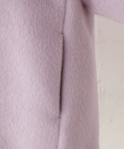 BEARDSLEY(ビアズリー)の「モヘアシャギーコート(その他アウター・レディース・パープル/ベージュ・FREE)」の11枚目の写真