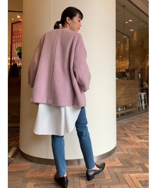 BEARDSLEY(ビアズリー)の「モヘアシャギーコート(その他アウター・レディース・パープル/ベージュ・FREE)」の16枚目の写真