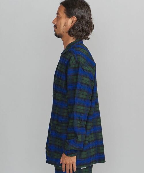 BEAUTY&YOUTH UNITED ARROWS(ビューティーアンドユースユナイテッドアローズ)の「BY ネルチェック パジャマ セット(ルームウェア/パジャマ・メンズ・レッド/ダークグリーン・S/M/L)」の4枚目の写真