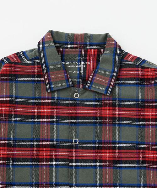 BEAUTY&YOUTH UNITED ARROWS(ビューティーアンドユースユナイテッドアローズ)の「BY ネルチェック パジャマ セット(ルームウェア/パジャマ・メンズ・レッド/ダークグリーン・S/M/L)」の11枚目の写真