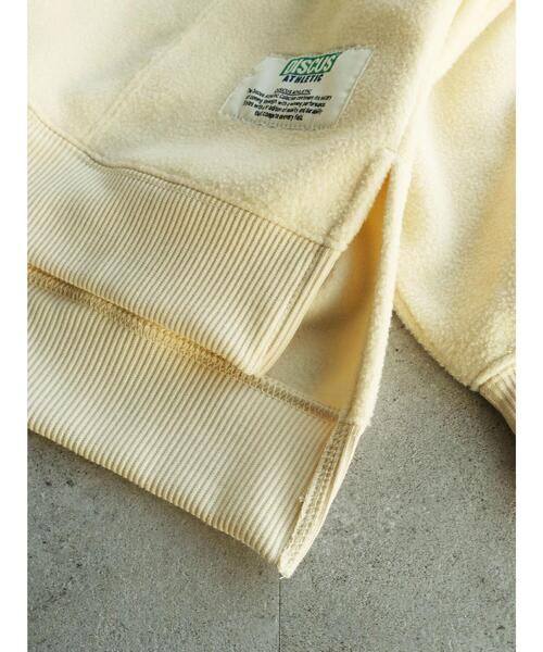 DISCUS(ディスカス)の「フリースパネルブロックドルマンスウェット*(Tシャツ/カットソー・レディース・アイボリー/チャコールグレー/ブラウン・M)」の15枚目の写真