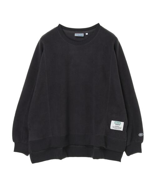 DISCUS(ディスカス)の「フリースパネルブロックドルマンスウェット*(Tシャツ/カットソー・レディース・アイボリー/チャコールグレー/ブラウン・M)」の20枚目の写真