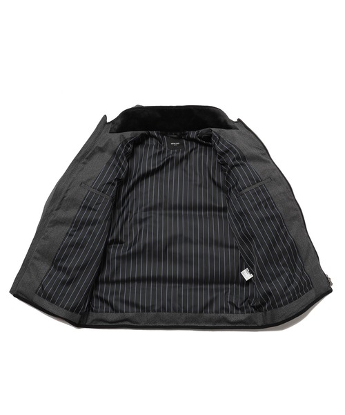 MEN'S BIGI（メンズビギ）の「マイクロブロックチェック ボリュームネックダウンジャケット（ダウンジャケット/コート・メンズ・チャコールグレー×ブラック/ダークネイビー/ブラック×ブラック・01/02/03/04）」の16枚目の写真