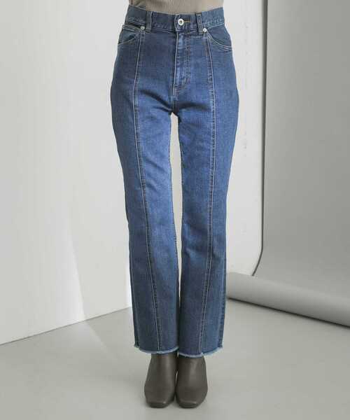 URBAN RESEARCH（アーバンリサーチ）の「センターシームデニムパンツ（デニムパンツ・レディース・ブラック/ブルー・38/36/34）」の8枚目の写真