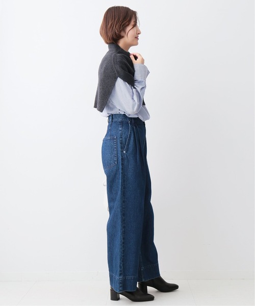 IENA（イエナ）の「ウールケープスヌード◆（ネックウォーマー/スヌード・レディース・チャコールグレー/グレー/アイボリー・FREE）」の7枚目の写真