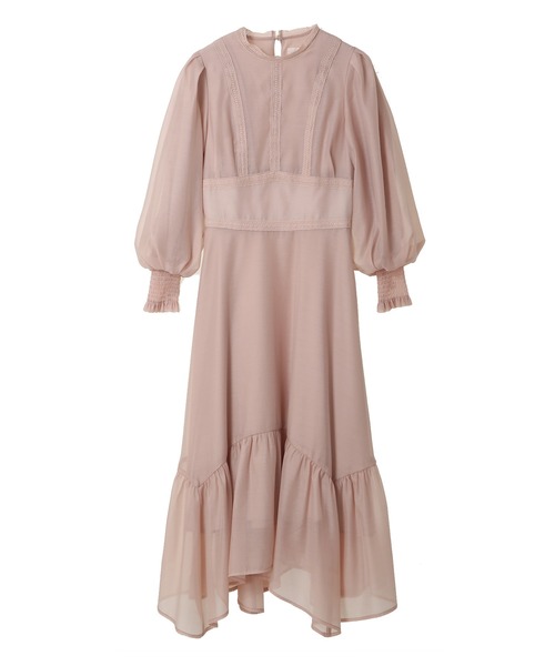 31 Sons de mode（トランテアン　ソン　ドゥ　モード）の「レース切替シアーワンピース（ワンピース・レディース・ベージュ/ラベンダー・38/36）」の17枚目の写真