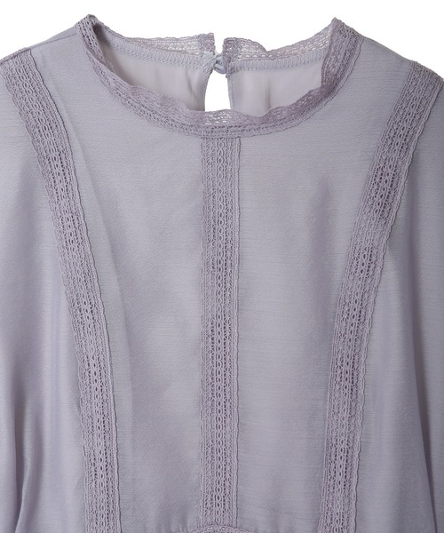 31 Sons de mode（トランテアン　ソン　ドゥ　モード）の「レース切替シアーワンピース（ワンピース・レディース・ベージュ/ラベンダー・38/36）」の19枚目の写真