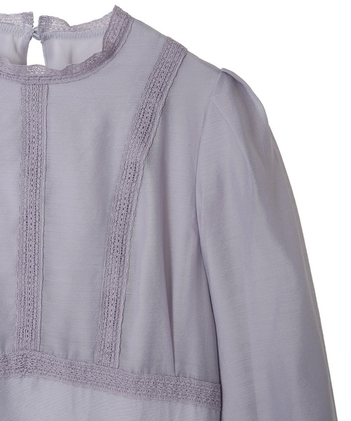 31 Sons de mode（トランテアン　ソン　ドゥ　モード）の「レース切替シアーワンピース（ワンピース・レディース・ベージュ/ラベンダー・38/36）」の20枚目の写真