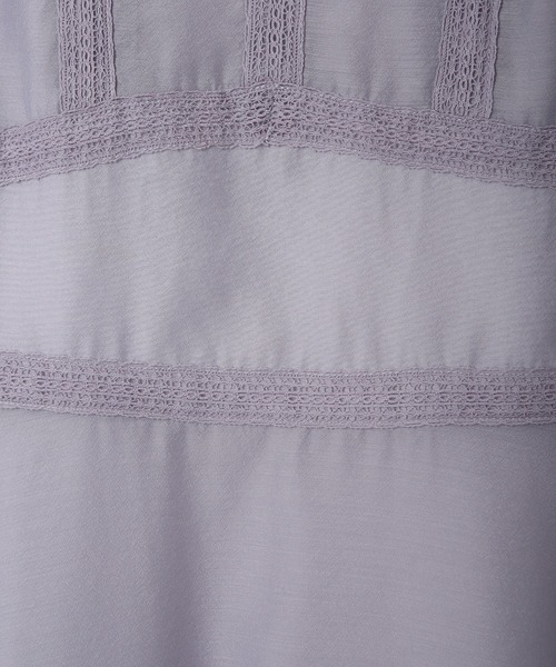 31 Sons de mode（トランテアン　ソン　ドゥ　モード）の「レース切替シアーワンピース（ワンピース・レディース・ベージュ/ラベンダー・38/36）」の22枚目の写真