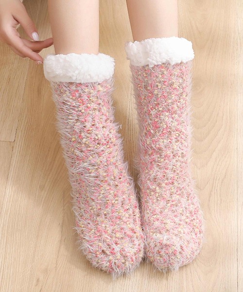 「kakko」(カッコ)の「もこもこルームソックス靴下(ソックス/靴下・レディース・A/B/C/D/E/F/G・FREE)」の4枚目の写真