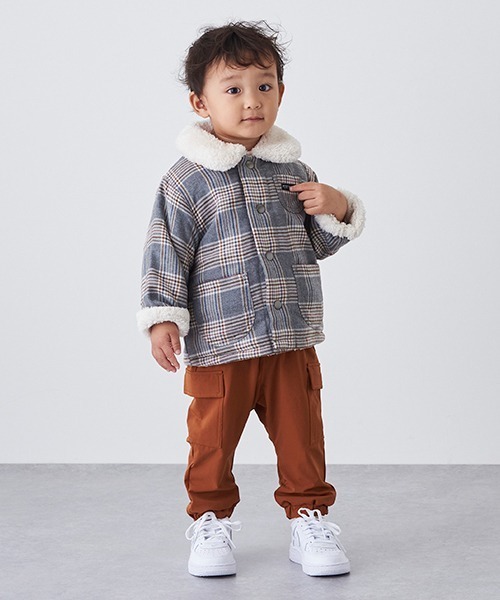 maison kinema リバーシブルボアジャケット petit main（プティマイン）の「リバーシブルボアジャケット