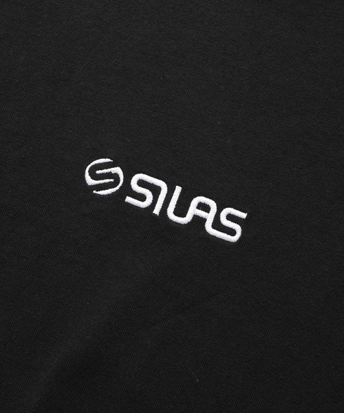 SILAS（サイラス）の「BASIC FRONT LOGO S/S TEE サイラスベーシックフロントロゴ半袖Tシャツ/刺繍　オーバーサイズ（Tシャツ/カットソー・メンズ・ネイビー/ホワイト/ブラック/チャコールグレー/ライトブルー/グリーン・X-LARGE/MEDIUM/LARGE）」の15枚目の写真