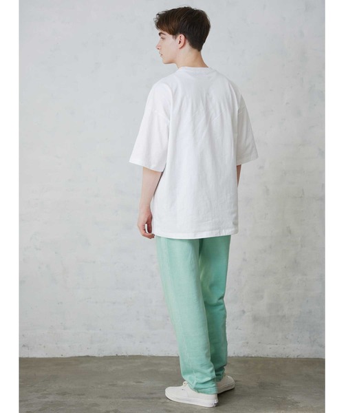SILAS（サイラス）の「BASIC FRONT LOGO S/S TEE サイラスベーシックフロントロゴ半袖Tシャツ/刺繍　オーバーサイズ（Tシャツ/カットソー・メンズ・ネイビー/ホワイト/ブラック/チャコールグレー/ライトブルー/グリーン・X-LARGE/MEDIUM/LARGE）」の22枚目の写真