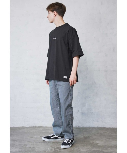 SILAS（サイラス）の「BASIC FRONT LOGO S/S TEE サイラスベーシックフロントロゴ半袖Tシャツ/刺繍　オーバーサイズ（Tシャツ/カットソー・メンズ・ネイビー/ホワイト/ブラック/チャコールグレー/ライトブルー/グリーン・X-LARGE/MEDIUM/LARGE）」の9枚目の写真