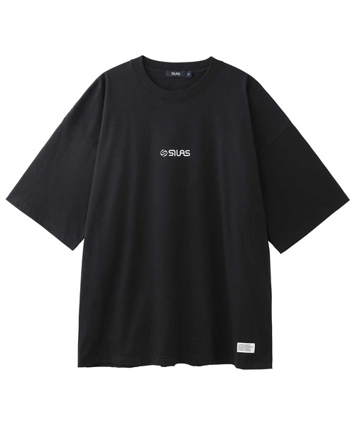 SILAS（サイラス）の「BASIC FRONT LOGO S/S TEE サイラスベーシックフロントロゴ半袖Tシャツ/刺繍　オーバーサイズ（Tシャツ/カットソー・メンズ・ネイビー/ホワイト/ブラック/チャコールグレー/ライトブルー/グリーン・X-LARGE/MEDIUM/LARGE）」の12枚目の写真