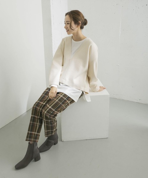 URBAN RESEARCH（アーバンリサーチ）の「メルトンフリースVネックTOPS