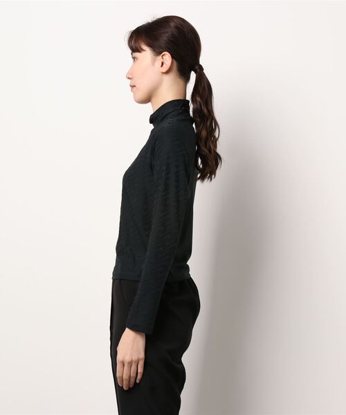 NIKE（ナイキ）の「NIKE WMNS NSW ICON CLASH MOCK L/S TOP DD5099-010（Tシャツ/カットソー・レディース・ブラック・MEDIUM/LARGE）」の9枚目の写真