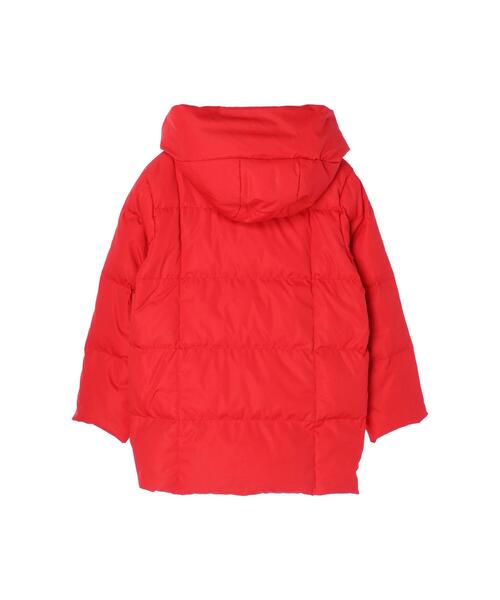 koe（コエ）の「グリーンダウン フードジャケット*（ダウンジャケット/コート・レディース・レッド/ブラック/ベージュ・L/M）」の18枚目の写真
