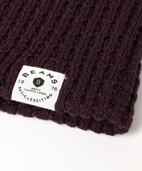 BEAMS（ビームス）の「BEAMS / Loose Beanie（ニットキャップ/ビーニー・メンズ・ブラック/ネイビー/グレー/オフホワイト/パープル/レッド/オリーブ・ONE SIZE）」の10枚目の写真
