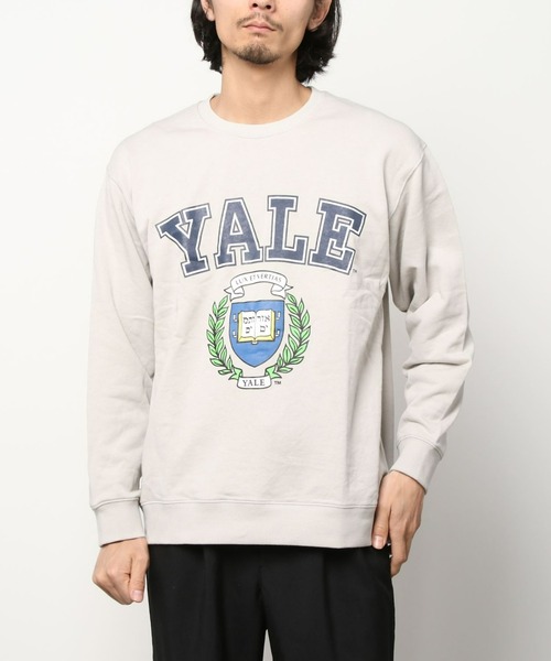 ANTIBAL(アンティバル)の「【ムラサキスポーツ別注】ANTIBAL/アンティバル YALE カレッジプリントスウェット 221AN1TR015MU(スウェット・メンズ・グレー/グレー系その他/ネイビー・L/M)」の2枚目の写真