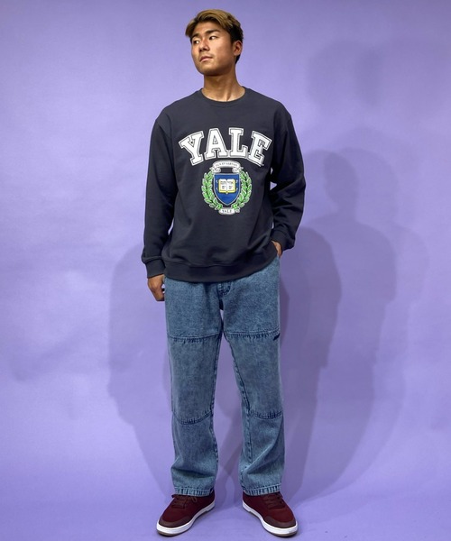 ANTIBAL(アンティバル)の「【ムラサキスポーツ別注】ANTIBAL/アンティバル YALE カレッジプリントスウェット 221AN1TR015MU(スウェット・メンズ・グレー/グレー系その他/ネイビー・L/M)」の8枚目の写真