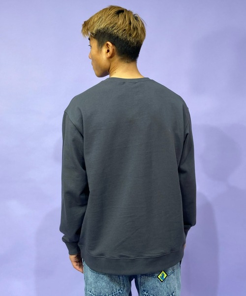 ANTIBAL(アンティバル)の「【ムラサキスポーツ別注】ANTIBAL/アンティバル YALE カレッジプリントスウェット 221AN1TR015MU(スウェット・メンズ・グレー/グレー系その他/ネイビー・L/M)」の7枚目の写真