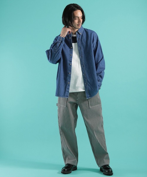 niko and...（ニコアンド）の「[niko and ...JEANS 2022SS]デニムペインターパンツ（デニムパンツ・メンズ・ブラック/ブルー/アイボリー/その他1・SMALL/MEDIUM/LARGE）」の8枚目の写真