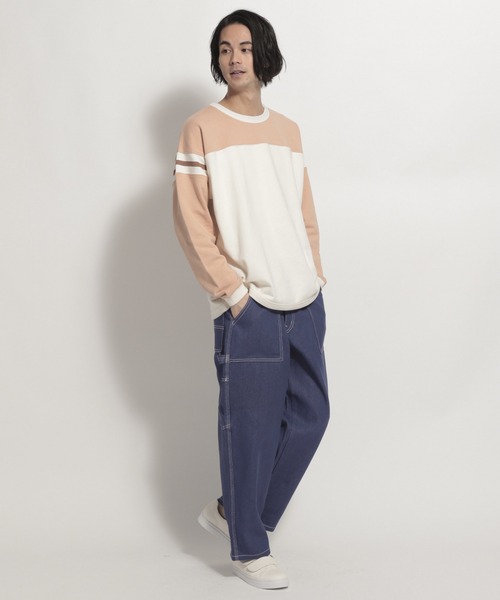 niko and...（ニコアンド）の「[niko and ...JEANS 2022SS]デニムペインターパンツ（デニムパンツ・メンズ・ブラック/ブルー/アイボリー/その他1・SMALL/MEDIUM/LARGE）」の12枚目の写真