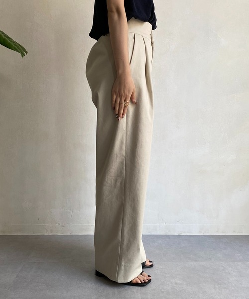 CAPRICIEUX LE'MAGE(カプリシューレマージュ)の「ハイウエストワイドパンツ(その他パンツ・レディース・ブラック/モカ/ライトベージュ・38/36)」の16枚目の写真