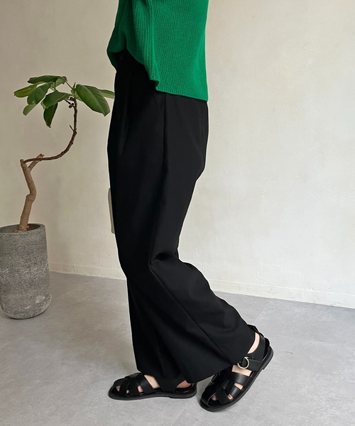 CAPRICIEUX LE'MAGE(カプリシューレマージュ)の「ハイウエストワイドパンツ(その他パンツ・レディース・ブラック/モカ/ライトベージュ・38/36)」の18枚目の写真