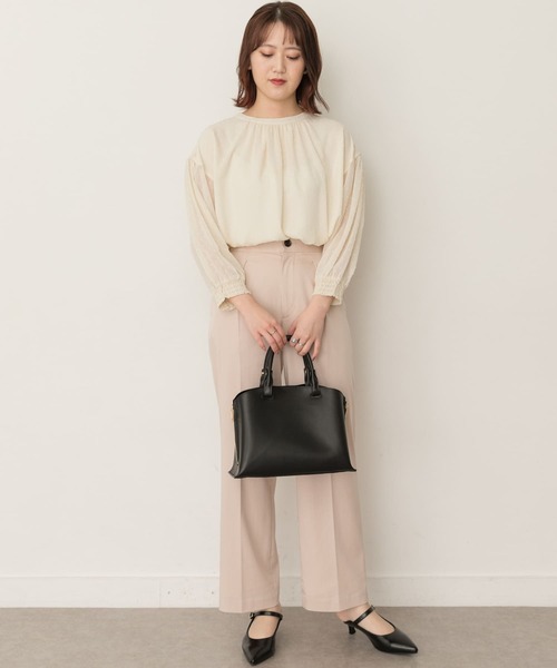 RODE SKO（ロデスコ）の「テープショルダープチ軽量トートバッグ（トートバッグ・レディース・グレー系その他/ブラック・ONE）」の13枚目の写真