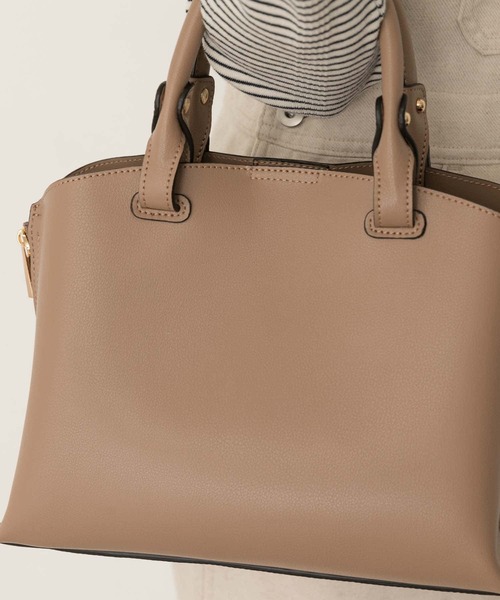 RODE SKO（ロデスコ）の「テープショルダープチ軽量トートバッグ（トートバッグ・レディース・グレー系その他/ブラック・ONE）」の14枚目の写真