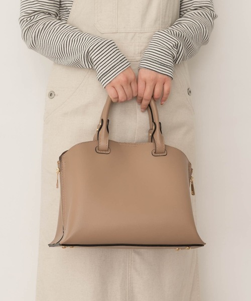 RODE SKO（ロデスコ）の「テープショルダープチ軽量トートバッグ（トートバッグ・レディース・グレー系その他/ブラック・ONE）」の18枚目の写真