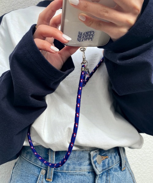 WHO'S WHO gallery（フーズフーギャラリー）の「【SLOPPY/スロッピー】スマホショルダー（スマホグッズ・レディース・ピンク/パープル/グリーン/ブルー・FREE）」の9枚目の写真