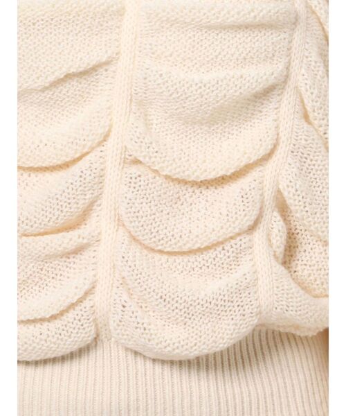 EMODA（エモダ）の「ワイドドレープニット（ニット/セーター・レディース・ブルー/アイボリー/ライム/ブラック・FREE）」の21枚目の写真