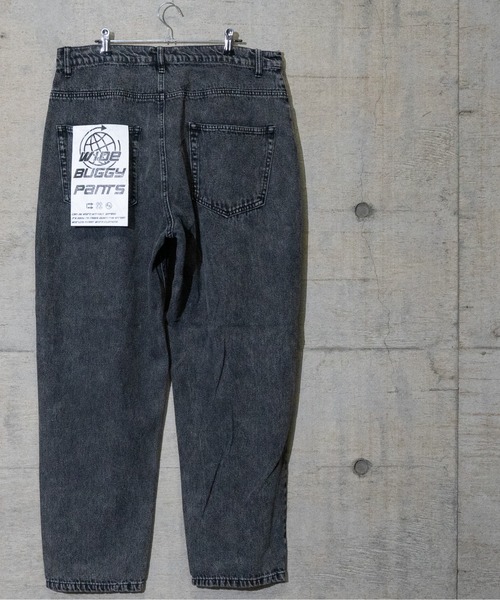 JOHN'S CLOSET(ジョンズクローゼット)の「【13】ケミカルウォッシュワイドバギーパンツ(デニムパンツ・メンズ・ブラック/ケミカルウォッシュ・MEDIUM/LARGE)」の5枚目の写真