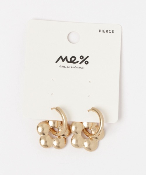 Me%（ミィパーセント）の「フラワーメタルピアス（ピアス（両耳用）・レディース・グレー系その他/イエロー系その他・FREE）」の8枚目の写真