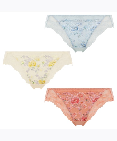 Triumph（トリンプ）の「恋するブラ553 レギュラーショーツ【M,Lサイズ】TR553 Hikini（ショーツ・レディース・オレンジ/ライトブルー/ホワイト・L/M）」の8枚目の写真