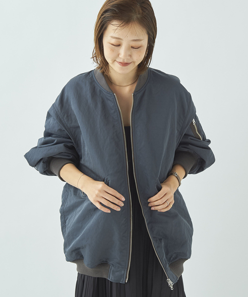 plage（プラージュ）の「【R’IAM】MA-1◆（ブルゾン・レディース・グレー/ベージュ/ベージュ系その他・38/36）」の12枚目の写真