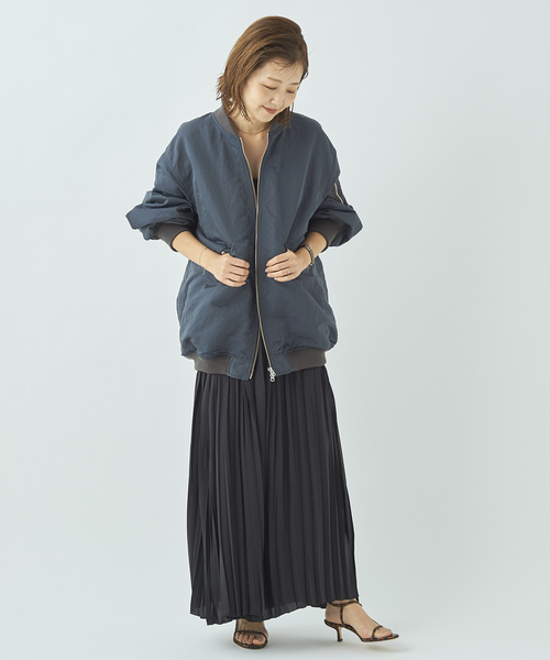 plage（プラージュ）の「【R’IAM】MA-1◆（ブルゾン・レディース・グレー/ベージュ/ベージュ系その他・38/36）」の10枚目の写真