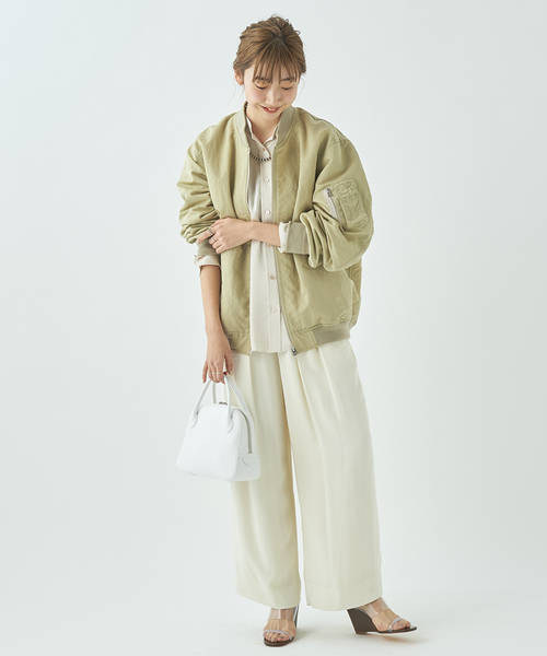 plage（プラージュ）の「【R’IAM】MA-1◆（ブルゾン・レディース・グレー/ベージュ/ベージュ系その他・38/36）」の18枚目の写真