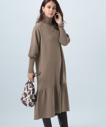 BAYFLOW | ヘムフレアタートルニットワンピース(ワンピース)